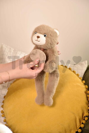 Plyšový medvedík na objímanie The Glue Pots Bear Magnetic Histoire d’ Ours magnetický hnedý 30 cm od 24 mes