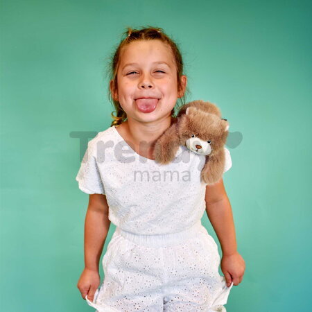 Plyšový medvedík na objímanie The Glue Pots Bear Magnetic Histoire d’ Ours magnetický hnedý 30 cm od 24 mes