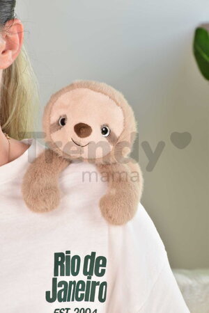 Plyšový leňochod na objímanie The Glue Pots Sloth Magnetic Histoire d’ Ours magnetický hnedý 30 cm od 24 mes