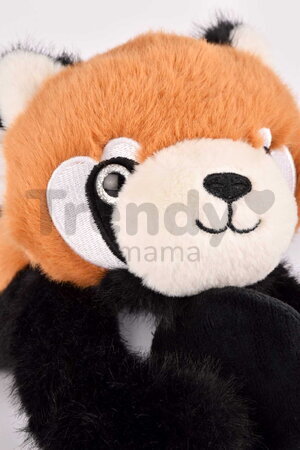 Plyšová panda červená na objímanie The Glue Pots Red Panda Magnetic Histoire d’ Ours magnetická oranžová 30 cm od 24 mes