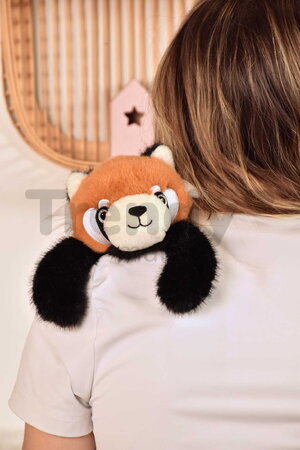 Plyšová panda červená na objímanie The Glue Pots Red Panda Magnetic Histoire d’ Ours magnetická oranžová 30 cm od 24 mes