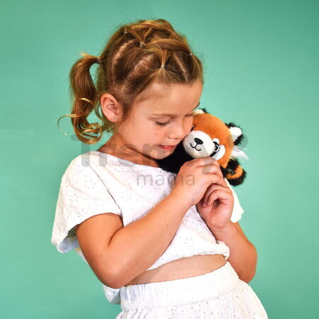Plyšová panda červená na objímanie The Glue Pots Red Panda Magnetic Histoire d’ Ours magnetická oranžová 30 cm od 24 mes