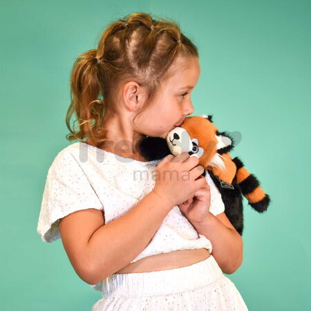 Plyšová panda červená na objímanie The Glue Pots Red Panda Magnetic Histoire d’ Ours magnetická oranžová 30 cm od 24 mes