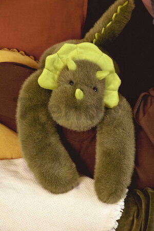 Plyšový dinosaurus na objímanie The Glue Pots Dino Histoire d’ Ours zelený 40 cm od 24 mes