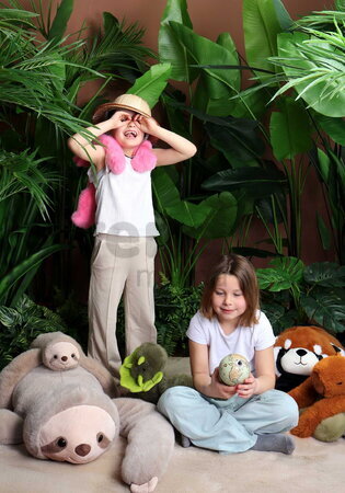 Plyšový leňochod na objímanie Sloth Weighted Plush Toy The Glue Pots Histoire d’ Ours hnedý 100 cm od 24 mes HO3435