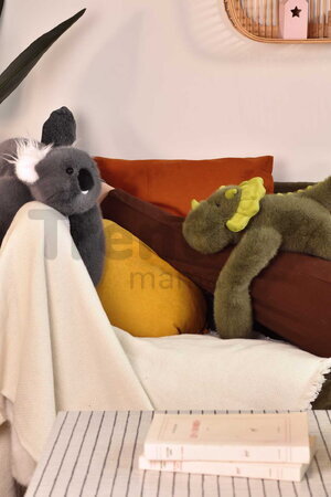 Plyšový dinosaurus na objímanie The Glue Pots Dino Histoire d’ Ours zelený 40 cm od 24 mes