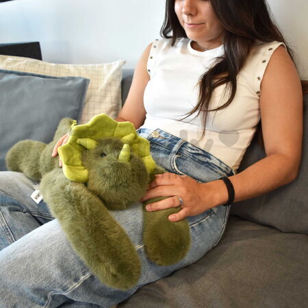 Plyšový dinosaurus na objímanie The Glue Pots Dino Histoire d’ Ours zelený 40 cm od 24 mes