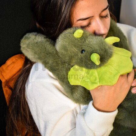 Plyšový dinosaurus na objímanie The Glue Pots Dino Histoire d’ Ours zelený 40 cm od 24 mes