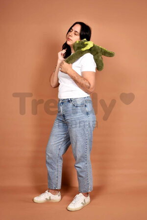 Plyšový dinosaurus na objímanie The Glue Pots Dino Histoire d’ Ours zelený 40 cm od 24 mes