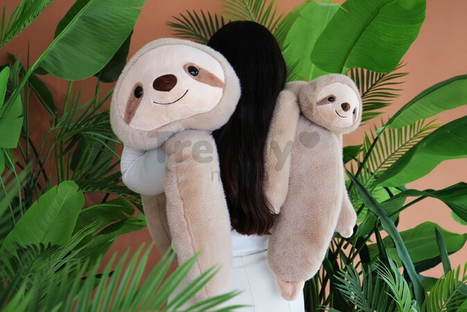 Plyšový leňochod na objímanie Sloth Weighted Plush Toy The Glue Pots Histoire d’ Ours hnedý 100 cm od 24 mes HO3435