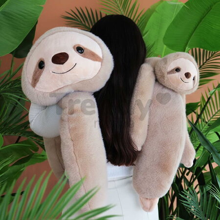 Plyšový leňochod na objímanie Sloth Weighted Plush Toy The Glue Pots Histoire d’ Ours hnedý 100 cm od 24 mes HO3435