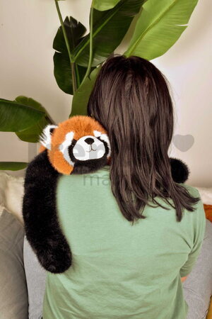 Plyšová panda červená na objímanie The Glue Pots Red Panda Histoire d’ Ours oranžová 40 cm od 24 mes