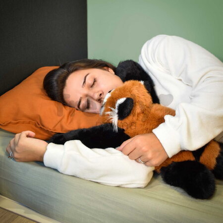 Plyšová panda červená na objímanie The Glue Pots Red Panda Histoire d’ Ours oranžová 40 cm od 24 mes