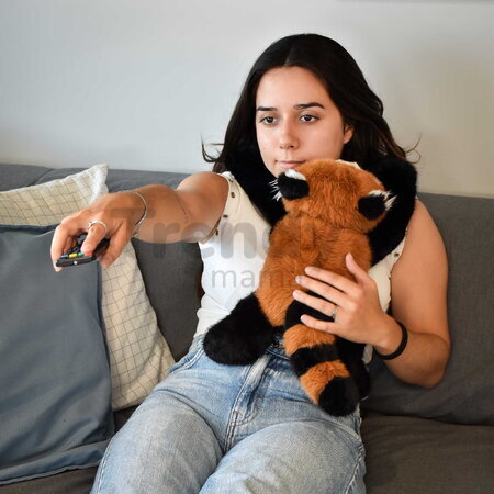 Plyšová panda červená na objímanie The Glue Pots Red Panda Histoire d’ Ours oranžová 40 cm od 24 mes