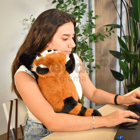 Plyšová panda červená na objímanie The Glue Pots Red Panda Histoire d’ Ours oranžová 40 cm od 24 mes