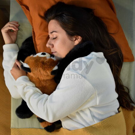 Plyšová panda červená na objímanie The Glue Pots Red Panda Histoire d’ Ours oranžová 40 cm od 24 mes