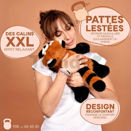 Plyšová panda červená na objímanie The Glue Pots Red Panda Histoire d’ Ours oranžová 40 cm od 24 mes