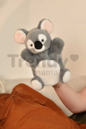 Plyšová koala na bábkové divadlo The Glue Pots Koala Puppet Histoire d’ Ours sivá 24 cm od 0 mes HO3369