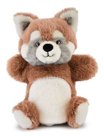 Plyšová panda červená na bábkové divadlo The Glue Pots Red Panda Puppet Histoire d’ Ours hnedá 24 cm od 0 mes HO3374
