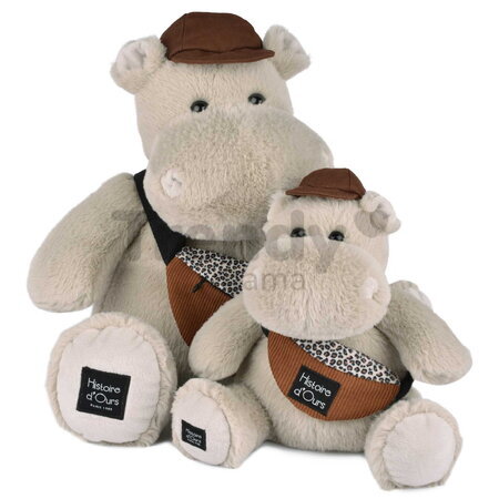 Plyšový hrošík s ľadvinkou Hello Brook! Hippo Histoire d’ Ours béžový 20 cm od 0 mes