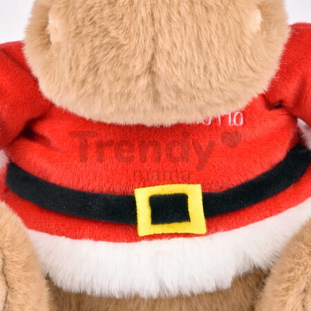 Plyšový hrošík s vianočnou čiapkou Kris Hug Hippo Histoire d’ Ours hnedý 20 cm od 0 mes