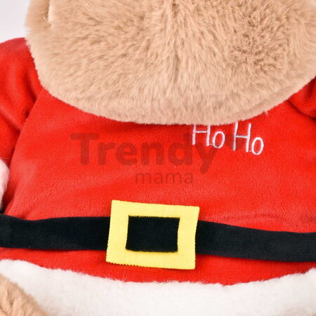 Plyšový hrošík s vianočnou čiapkou Kris Hug Hippo Histoire d’ Ours hnedý 38 cm od 0 mes