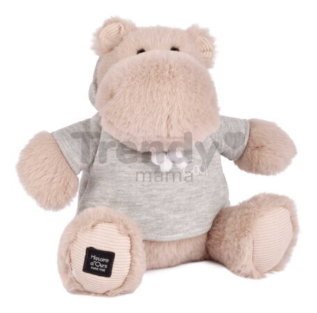 Plyšový hrošík s mikinou Chilly Max Hippo Histoire d’ Ours béžový 20 cm od 0 mes