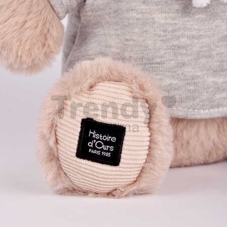 Plyšový hrošík s mikinou Chilly Max Hippo Histoire d’ Ours béžový 20 cm od 0 mes
