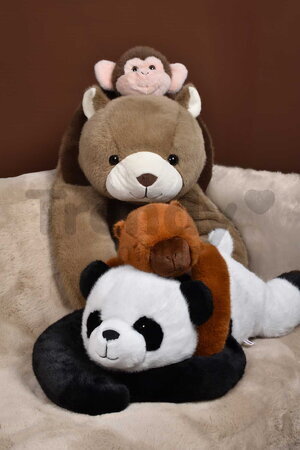 Plyšová panda na objímanie Panda Weighted Plush Toy The Glue Pots Histoire d’ Ours čierno-biela 75 cm od 24 mes HO3434