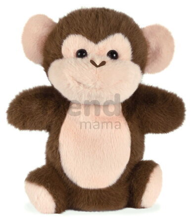 Plyšová opička na bábkové divadlo Monkey Hand Puppet The Glue Pots Histoire d’ Ours hnedá 24 cm od 0 mes HO3402