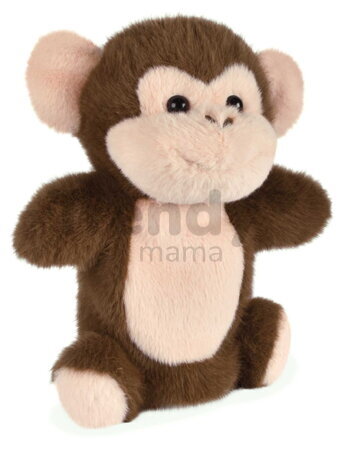 Plyšová opička na bábkové divadlo Monkey Hand Puppet The Glue Pots Histoire d’ Ours hnedá 24 cm od 0 mes HO3402