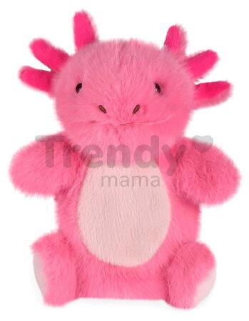 Plyšový axolotl na bábkové divadlo Axolotl Hand Puppet The Glue Pots Histoire d’ Ours ružový 24 cm od 0 mes HO3403