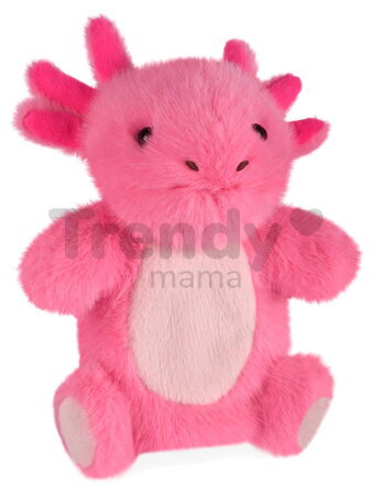 Plyšový axolotl na bábkové divadlo Axolotl Hand Puppet The Glue Pots Histoire d’ Ours ružový 24 cm od 0 mes HO3403