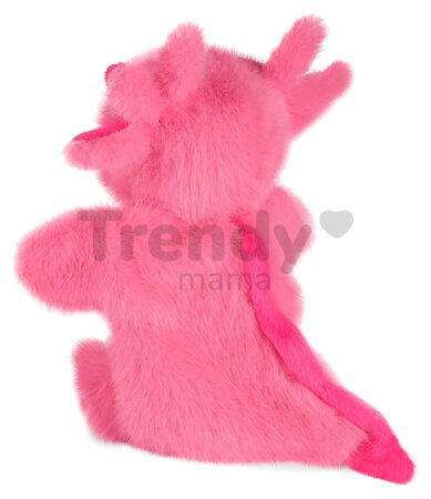 Plyšový axolotl na bábkové divadlo Axolotl Hand Puppet The Glue Pots Histoire d’ Ours ružový 24 cm od 0 mes HO3403