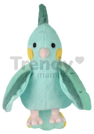 Plyšový papagáj na bábkové divadlo Parrot Hand Puppet The Glue Pots Histoire d’ Ours tyrkysový 24 cm od 0 mes HO3404