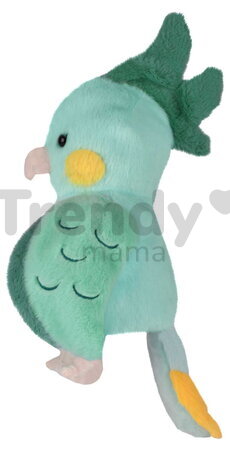 Plyšový papagáj na bábkové divadlo Parrot Hand Puppet The Glue Pots Histoire d’ Ours tyrkysový 24 cm od 0 mes HO3404
