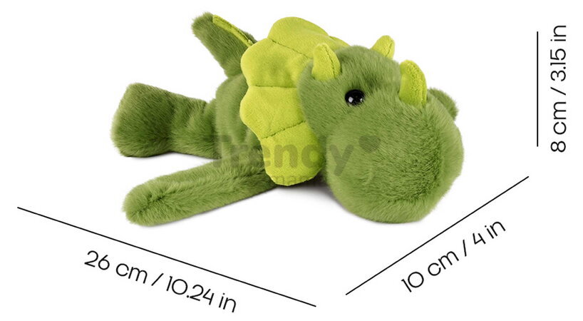 Plyšový dinosaurus na zápästie Dino Bracelet Slap The Glue Pots Histoire d’ Ours zelený 25 cm od 24 mes HO3412