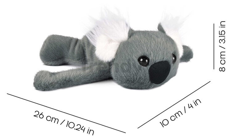 Plyšová koala na zápästie Koala Bracelet Slap The Glue Pots Histoire d’ Ours sivá 25 cm od 24 mes HO3415