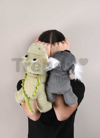 Plyšová koala na zápästie Koala Bracelet Slap The Glue Pots Histoire d’ Ours sivá 25 cm od 24 mes HO3415