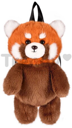 Plyšový batoh panda červená Red Panda Backpack The Glue Pots Histoire d’ Ours s popruhmi hnedý 28 cm od 24 mes HO3424