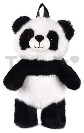 Plyšový batoh Panda Backpack The Glue Pots Histoire d’ Ours s popruhmi čierno-biely 28 cm od 24 mes HO3425