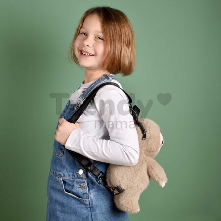 Plyšový batoh leňochod Sloth Backpack The Glue Pots Histoire d’ Ours s popruhmi hnedý 28 cm od 24 mes HO3426