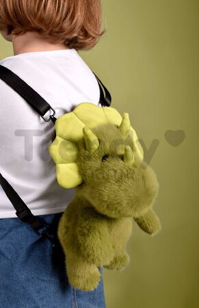 Plyšový batoh Dinosaurus Dino Backpack The Glue Pots Histoire d’ Ours s popruhmi zelený 28 cm od 24 mes HO3427