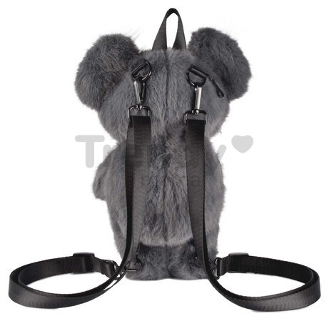 Plyšový batoh Koala Backpack The Glue Pots Histoire d’ Ours s popruhmi sivý 28 cm od 24 mes HO3428