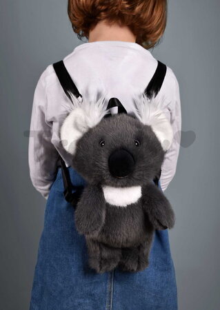 Plyšový batoh Koala Backpack The Glue Pots Histoire d’ Ours s popruhmi sivý 28 cm od 24 mes HO3428