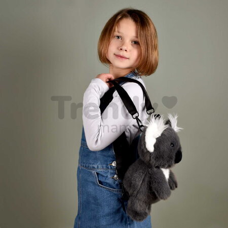 Plyšový batoh Koala Backpack The Glue Pots Histoire d’ Ours s popruhmi sivý 28 cm od 24 mes HO3428