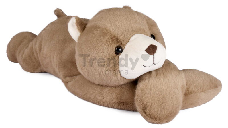 Plyšový medveď na objímanie Bear Weighted Plush Toy The Glue Pots Histoire d’ Ours hnedý 75 cm od 24 mes HO3430