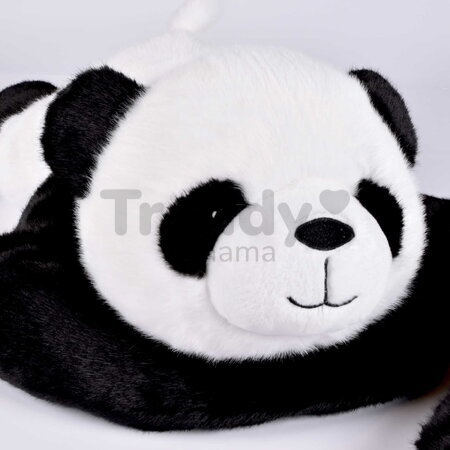Plyšová panda na objímanie Panda Weighted Plush Toy The Glue Pots Histoire d’ Ours čierno-biela 75 cm od 24 mes HO3434