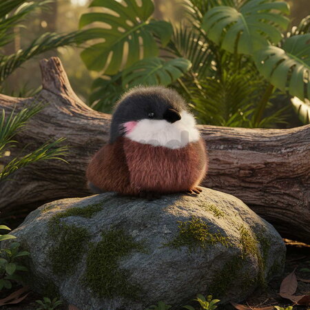 Plyšový vtáčik vrabček Sparrow Les Cui-Cui Paradis Histoire d’ Ours hnedo-sivý 15 cm od 0 mes HO3441