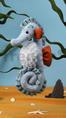 Plyšový morský koník Seahorse Marine Treasures Histoire d’ Ours modrý 29 cm od 0 mes HO3448